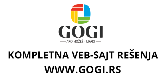 Gogi - Izrada profesionalnih web sajtova